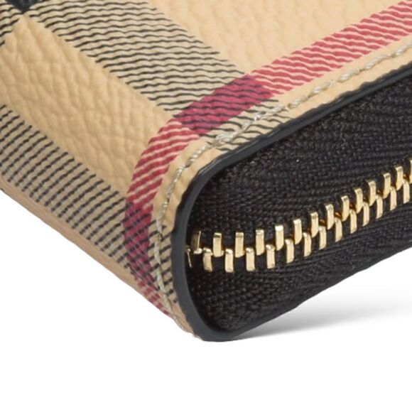 BURBERRY Haymarket Zip Around Wallet - Picture 11 of 12